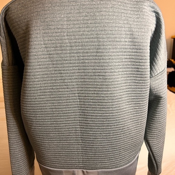 NIKE Quilted Just Do It Oversized Ribbed Sweatshirt Size XS - Picture 7 of 9